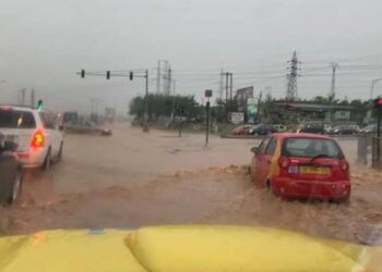 Parts of Koforidua flooded over heavy downpour