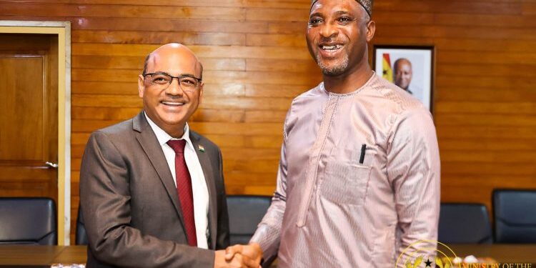 Interior Minister discussed Ghana-India bilateral relations with The Indian High Commissioner, Mr Manish Gupta